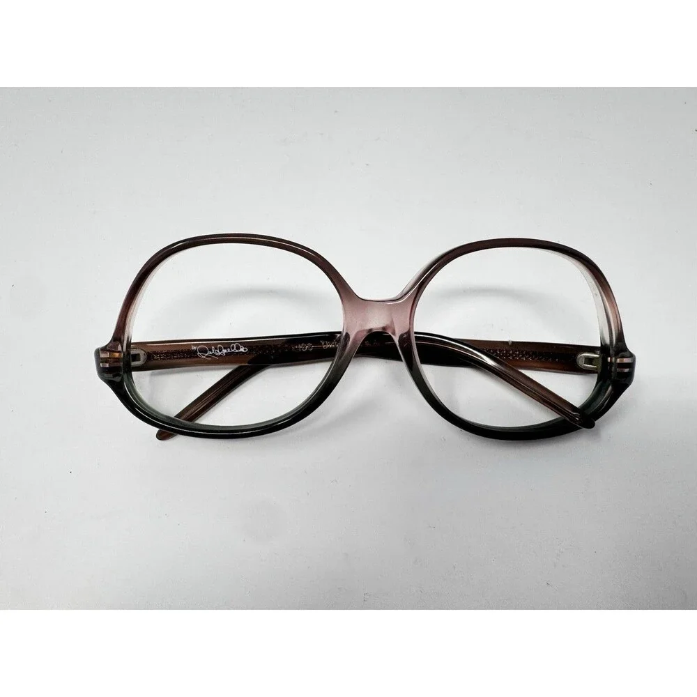 Victory USA Vintage 70s Womens Eyeglass Frames Pink Brown Fade 52-12-135